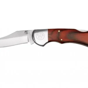 Sarge Knives Gambler Lock Back Folding Knife 2-3/4" Clip Point Blade Wood