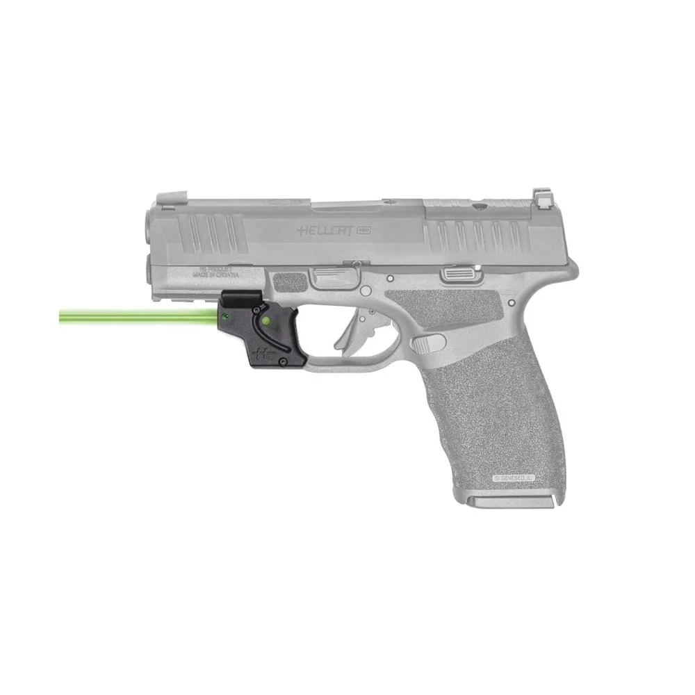 Viridian E Series Green Laser Black Springfield Hellcat Pro with Kydex IWB Holster Black RH
