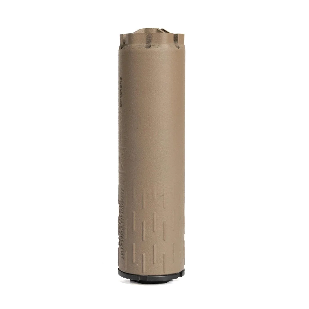 HUXWRK Flow 9K PCC Direct Thread Suppressor 9mm Luger 4.9" Length FDE