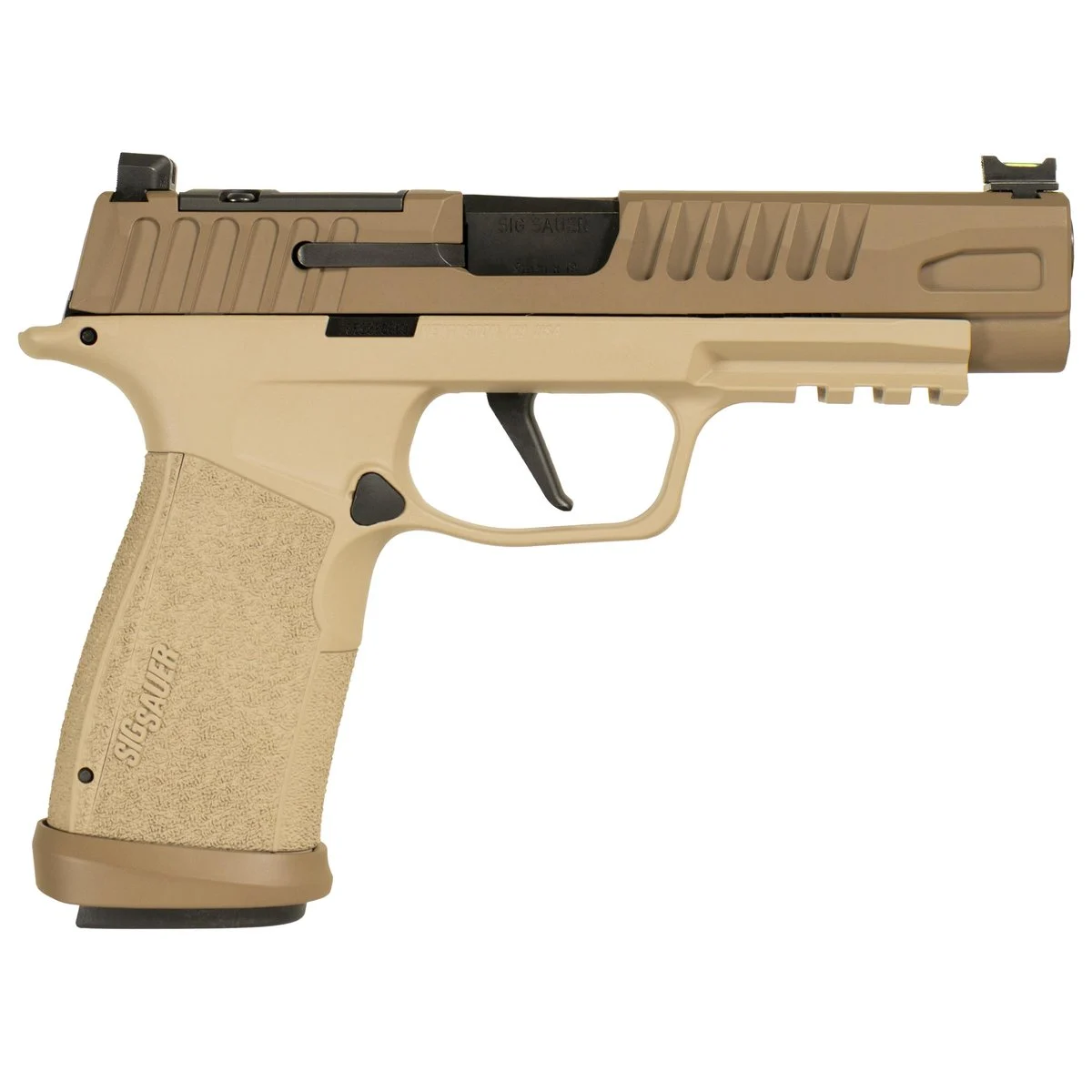 Sig Sauer P365 Fuse Two-Tone Tan Handgun 9mm Luger 21(2)&17(1)rd Magazines 4.3" Barrel LXG Front Optic Sight
