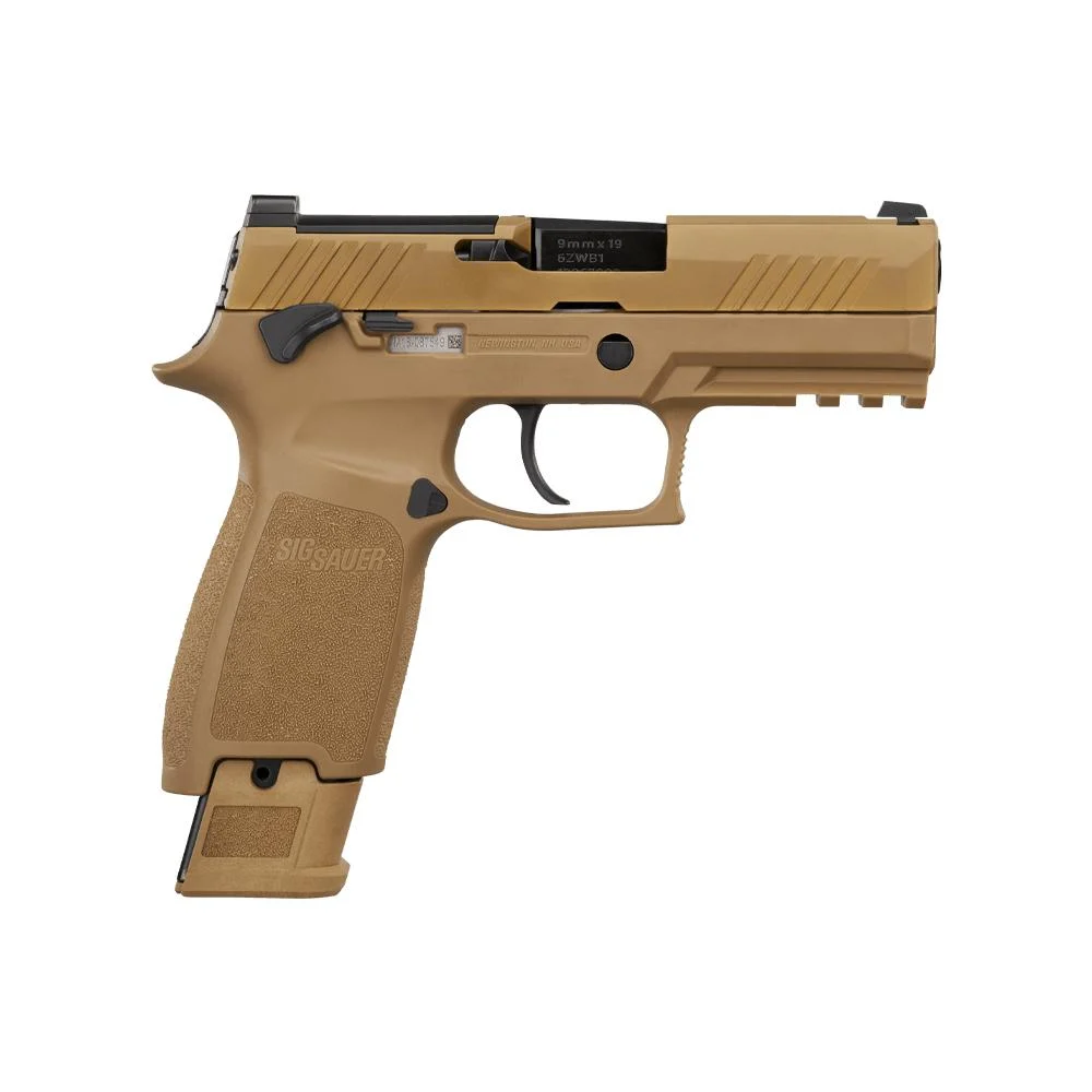 Sig Sauer M18 Coyote OR Compact Handgun 17(1) &21(2)rd Magazines 3.9" Barrel Manual Safety