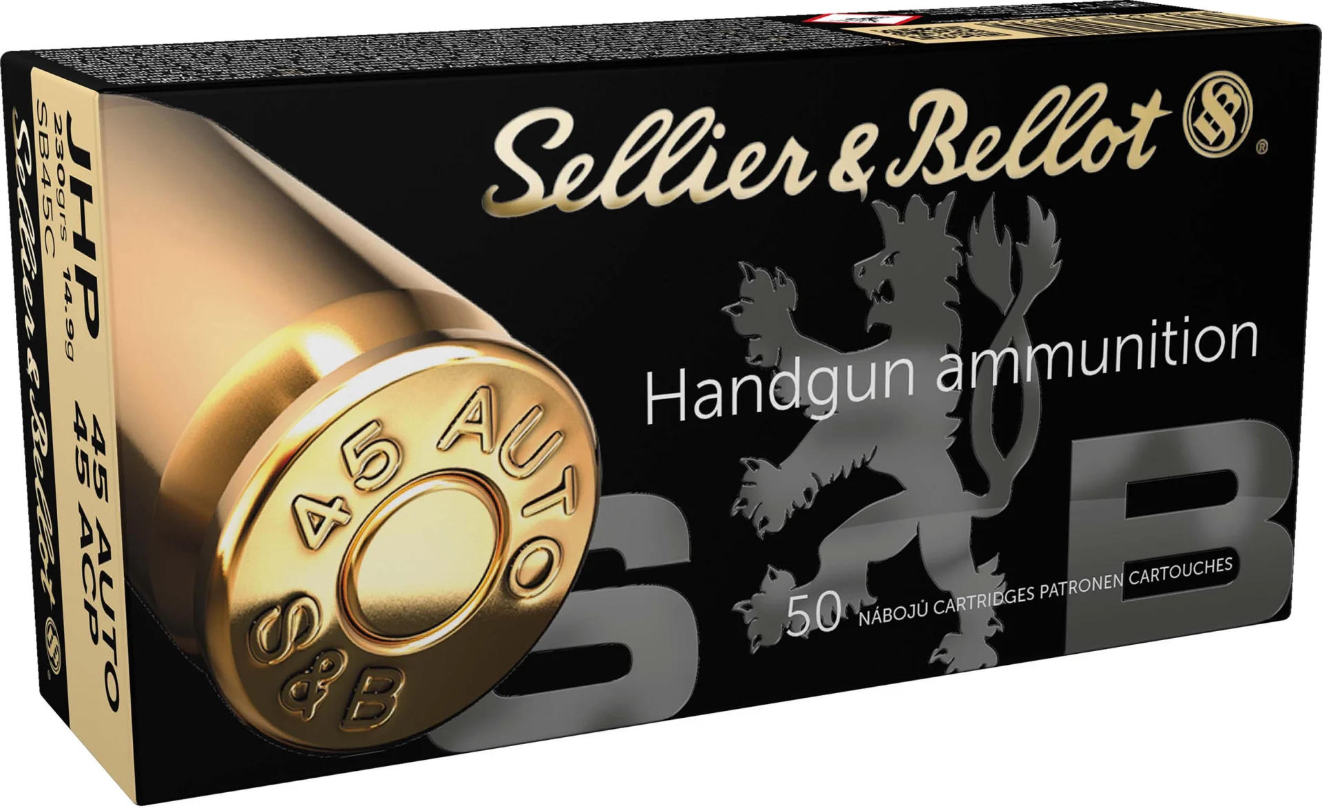 S&B 45AP 230GR JHP 50RD