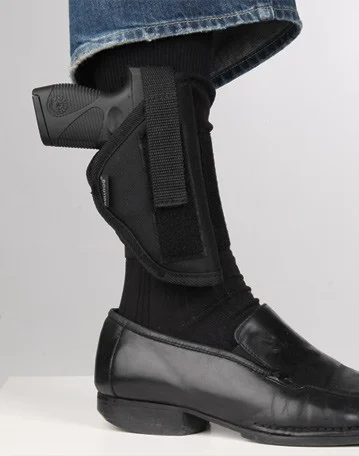BULLDOG ANKLE HOLSTER RH BLACK - MOST REVOLVERS 2"-2 1/2" BBL - Image 2
