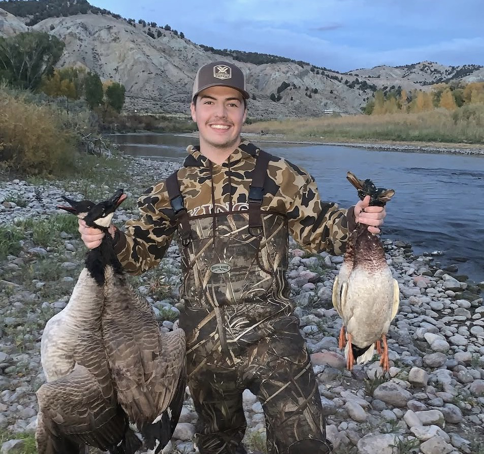 Connor Weeks on a waterfowl hunt