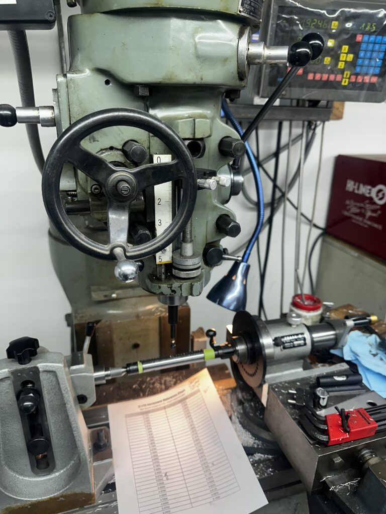 Windage Weaponry milling machine and workshop